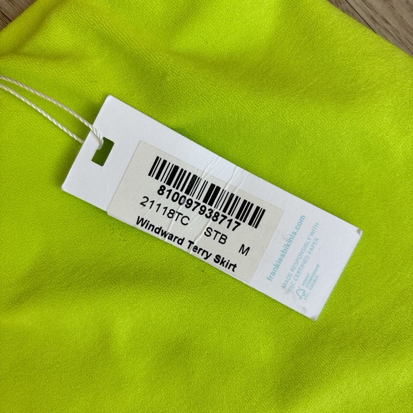 Frankie’s Bikinis Neon Green Skirt - Picture 2 of 4